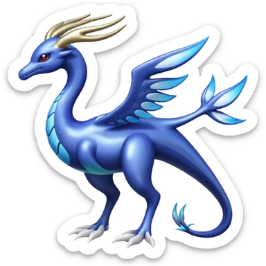 Xerneas-Kyogre-Lugia-Fakémon-hybrid-creature (full body)  sticker