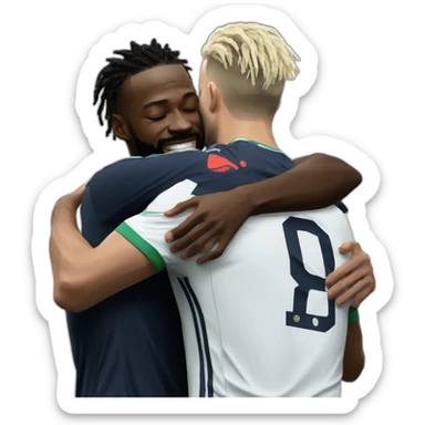 ten hag hug to onana sticker