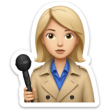field reporter from Newschannel sticker