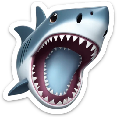 shark laugh sticker