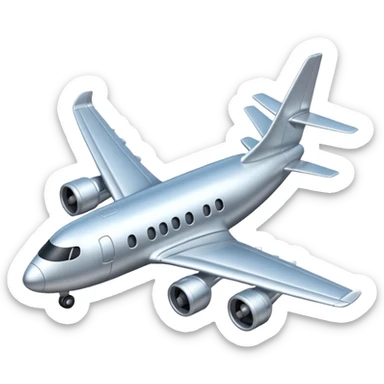 quiero un emoji de avion que sea lo mas real posible sticker
