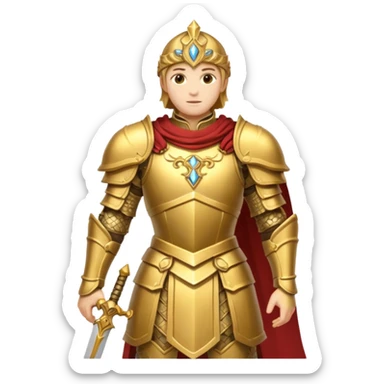 golden paladin sticker