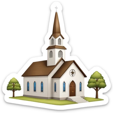 country church sticker
