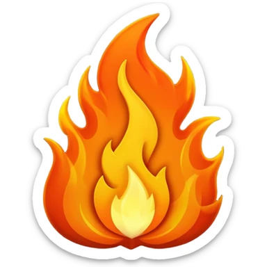 Zarza ardiendo sticker