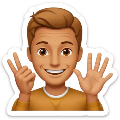 guy expressing yes  sticker