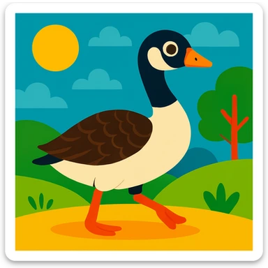 Wild goose sticker