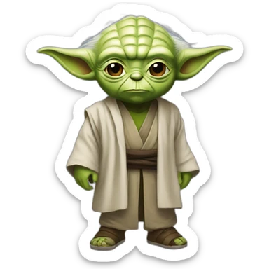 yoda fast and furious sticker