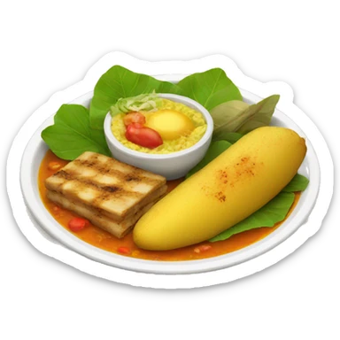 Colombian food sticker