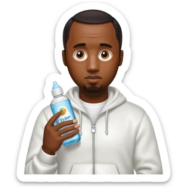 P diddy with baby oil sticker