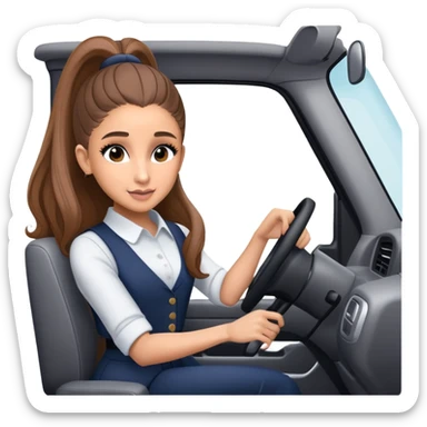 Ariana grande heading home from work in her GMC  sticker
