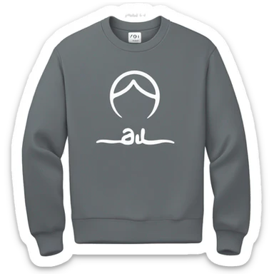 Alo yoga sweatshirt that says Alo on it sticker