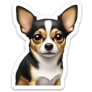 Chihuahua tricolor sticker