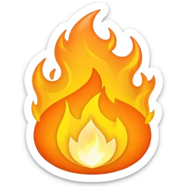 prayer fire sticker