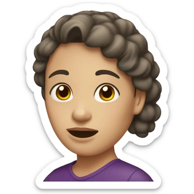 Una mujer con síndrome de down  sticker