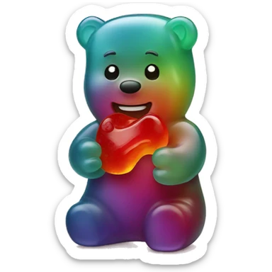 Gummy bear sticker