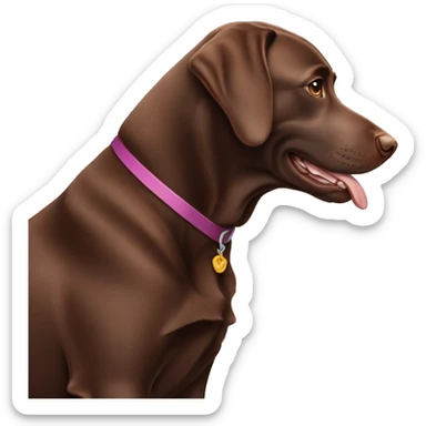 chocolate labrador  sticker