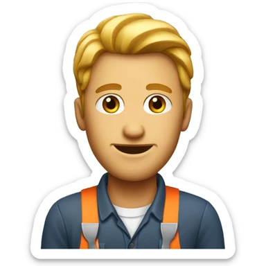 A worker man I GOT A SALARY sticker