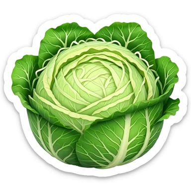 cabbage grated sticker