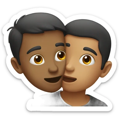 Me and my boyfriend kissing ￼ sticker