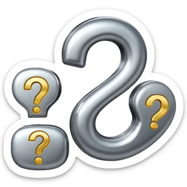 question marks sticker