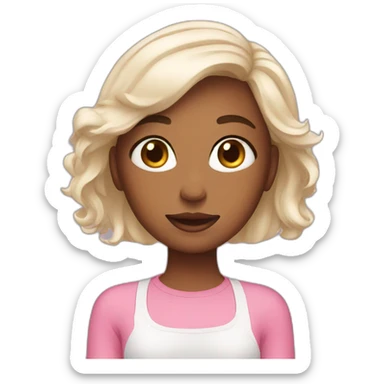 girl doingskincare sticker