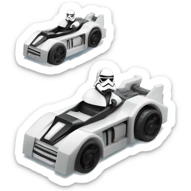 Hot Wheels Star Wars Character Cars 1st Order Executioner 2017 sticker