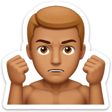 Guy squaring up  sticker