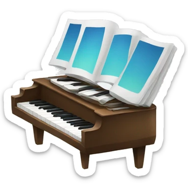 piano keyboard sticker