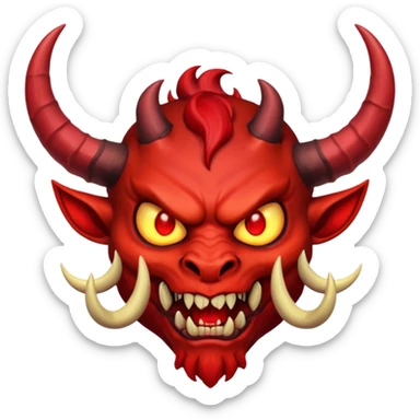 demon evil scary sticker