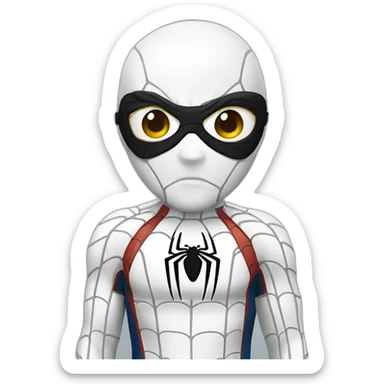 Spiderman White costume  sticker