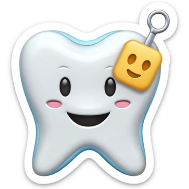 Bite en plastique sticker