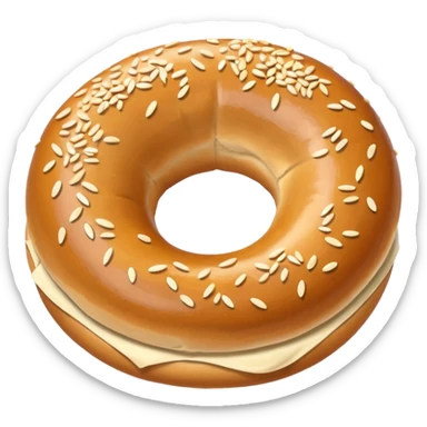 Bagel sticker