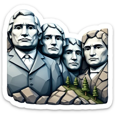 Mount Rushmore sticker
