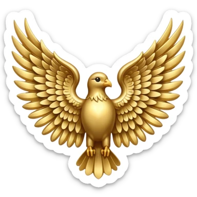 "K" between two wings sticker