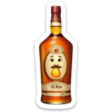 bottle of 6 years Kizlyar brandy sticker