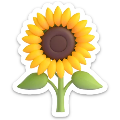 beautiful sunflower sticker