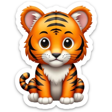 Baby tiger sticker