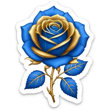 Blue rose award sticker