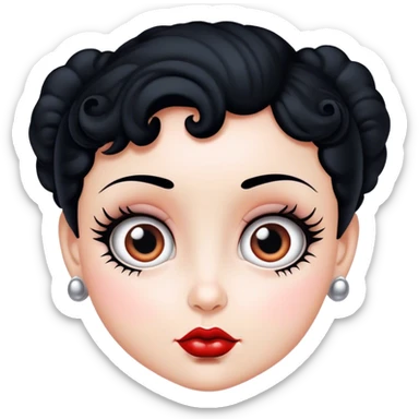 Betty boop sticker