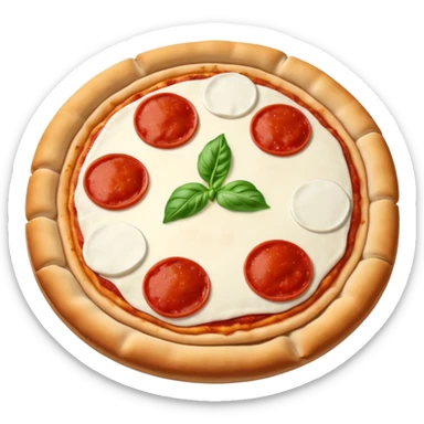 Pizza alla Napoletana con crosta più soffice sticker