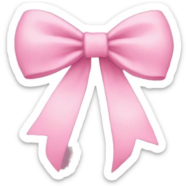 Aesthetic bow sticker