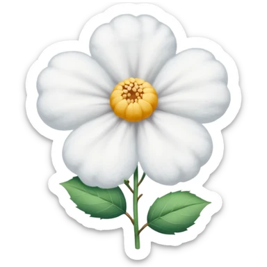 A flower of cotton sticker