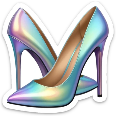 Iridescent heels sticker