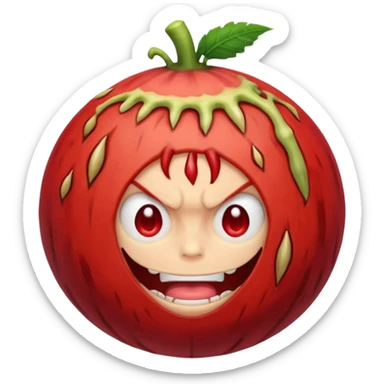 Luffy davil frut for One piece  sticker