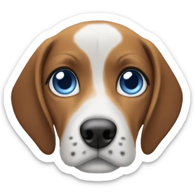 Beagle with the eyes blue  sticker