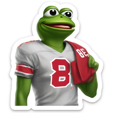 Ohio state pepe the frog sticker