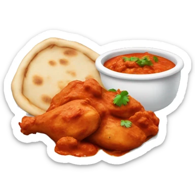 Chicken tikka masala and naan sticker
