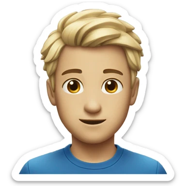 An attractive blue box for boys sticker