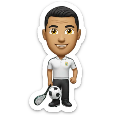 Ronaldo sur caddies sticker
