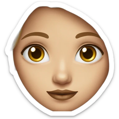 girl-tattoo-master-with-brown-hear-and_blue-eyes sticker